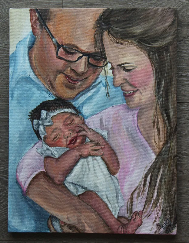Painting by Emily K. Joynt – Family