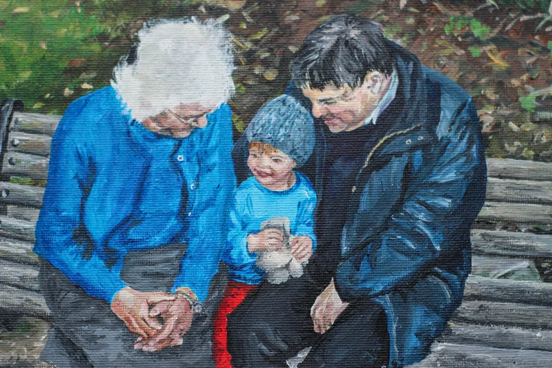 Painting by Emily K. Joynt – Family