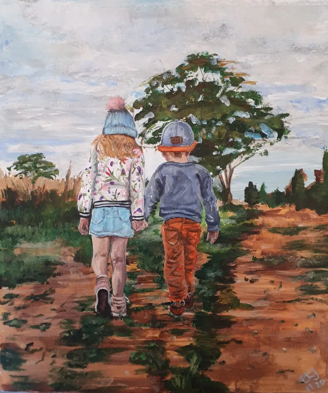Painting by Emily K. Joynt – Family